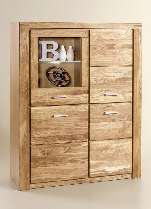 Möbel - Highboard mit Massivholzfronten, in Farbe WILDEICHE