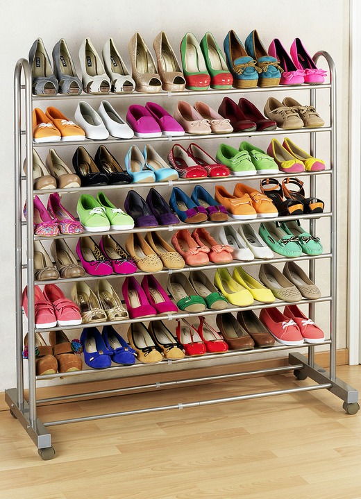 Ordnung - Schuhregal mit Platz für bis zu 42 Paar Schuhe, in Farbe BRAUN