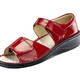 Komfortschuhe - Taurus Damen-Sandalette in Lackoptik – Farbe ROT Komfortschuhe - Taurus Damen-Sandalette in Lackoptik, in Größe 036 bis 042, in Farbe ROT