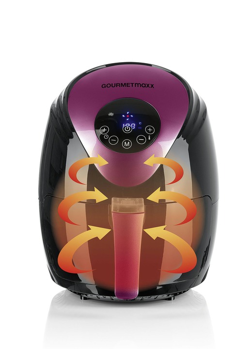 Heißluftfritteusen - Digitale Heißluftfritteuse – spart Zeit und Energie! Ansicht 2 Heißluftfritteusen - Digitale Heißluftfritteuse – spart Zeit und Energie!, in Farbe SCHWARZ-BEERE Ansicht 2