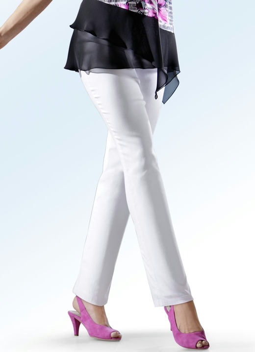 Hosen - Hose in 18 Farben, in Größe 036 bis 058, in Farbe ECRU Ansicht 11