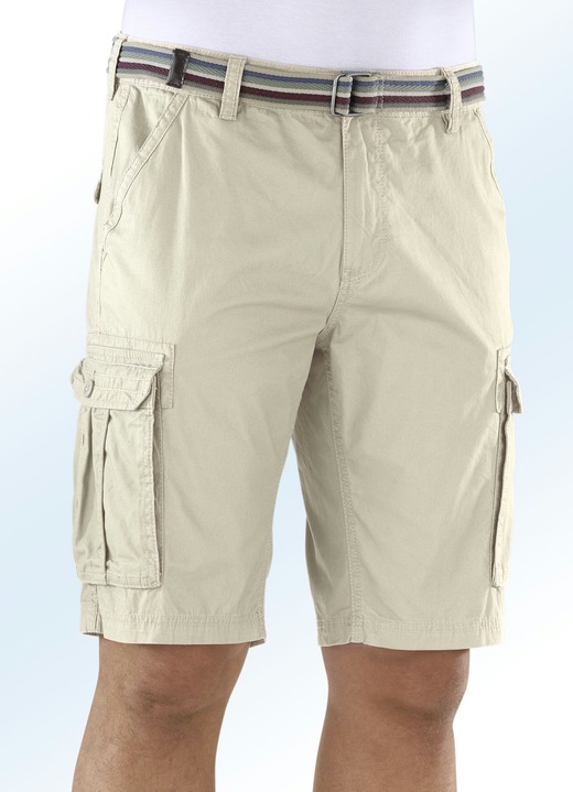 Shorts & Bermudas - Bermudas mit Cargotaschen in 4 Farben, in Größe 024 bis 060, in Farbe MARINE Ansicht 3