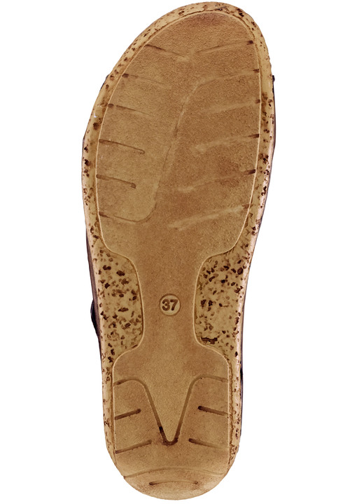 Sandaletten & Pantoletten - Gemini, bequeme Damen-Sandalen, Weite G, mit Gummizug, in Größe 036 bis 042, in Farbe JEANS Ansicht 12