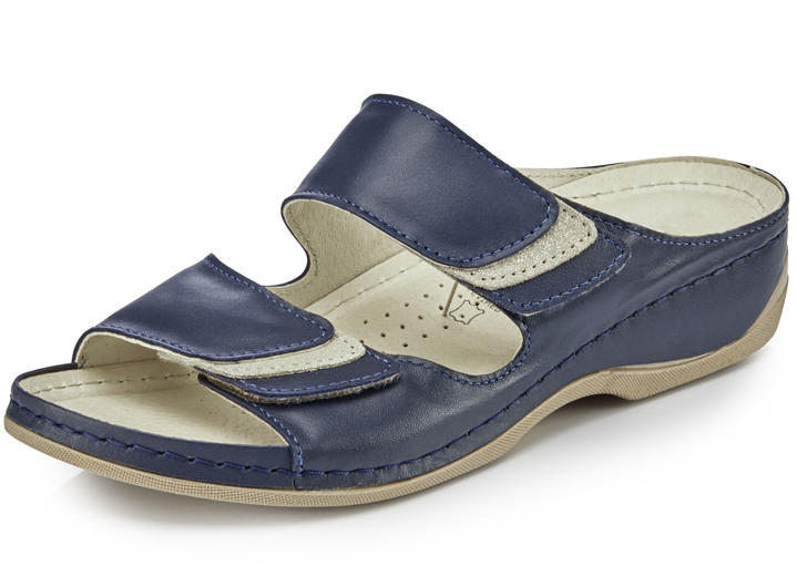 Sandaletten & Pantoletten - ELENA EDEN Pantolette mit Kontrast-Einsätzen Ansicht 4 Sandaletten & Pantoletten - ELENA EDEN Pantolette mit Kontrast-Einsätzen, in Größe 036 bis 042, in Farbe WEISS Ansicht 4