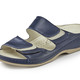 Sandaletten & Pantoletten - ELENA EDEN Pantolette mit Kontrast-Einsätzen – Farbe MARINE – Ansicht 1 Sandaletten & Pantoletten - ELENA EDEN Pantolette mit Kontrast-Einsätzen, in Größe 036 bis 042, in Farbe WEISS – Farbe MARINE – Ansicht 1