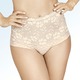 Slips - Miss Mary Miederslip mit unterlegter Elastikspitze im Vorderteil – Farbe BEIGE – Ansicht 1 Slips - Miss Mary Miederslip mit unterlegter Elastikspitze im Vorderteil, in Größe 038 bis 056, in Farbe WEISS – Farbe BEIGE – Ansicht 1