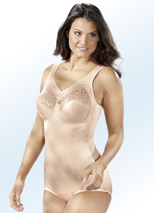 Korseletts - Susa Hosenkorselett mit Verstärkung, in Größe 080 bis 110, in Cup D, in Farbe WEISS Ansicht 3