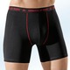 Pants & Boxershorts - Viererpack Pants, mit Elastikbund, Kontrastnähten, in Größe 004 bis 011, in Farbe 2X MARINE-ROT, 2X ROT-MARINE – Farbe 2X SCHWARZ-ROT, 2X GRAU-ROT – Ansicht 1