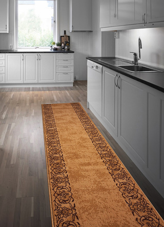 Teppiche - Läufer nach Wunschmaß, für Fußbodenheizung geeignet, in Größe 103 (Läufer, 70 cm breit) bis 109 (Läufer, 120 cm breit), in Farbe BEIGE – Farbe BEIGE – Ansicht 