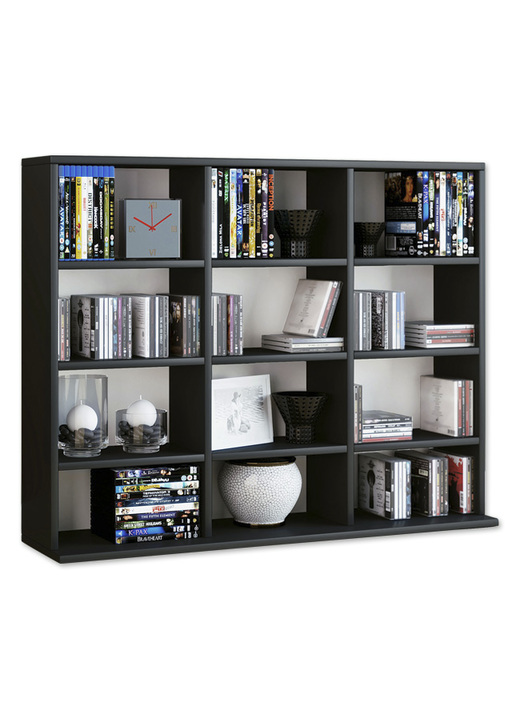 Kleinmöbel - Regal aus Holzstruktur-Nachbildung, in Farbe WEISS-HONIGEICHE, in Ausführung Regal, klein Ansicht 8