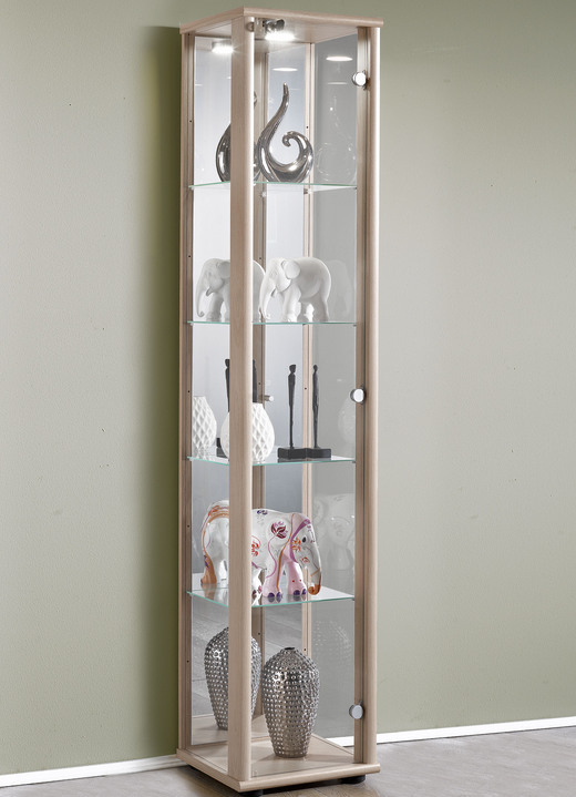 Möbel - Vitrine, 1-türig, mit LED-Beleuchtung Ansicht 6 Möbel - Vitrine, 1-türig, mit LED-Beleuchtung, in Farbe SCHWARZ Ansicht 6