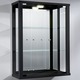 Möbel - Hängevitrine mit ESG-Sicherheitsglas – Farbe SCHWARZ Möbel - Hängevitrine mit ESG-Sicherheitsglas, in Farbe SCHWARZ, in Ausführung ohne LED-Beleuchtung