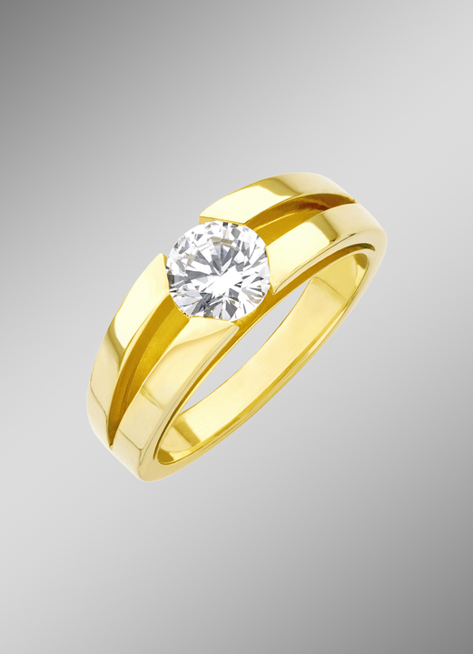 Ringe - Damenring mit lupenreinem Brillant Ansicht 2 Ringe - Damenring mit lupenreinem Brillant, in Größe 160 bis 220, in Farbe  Ansicht 2