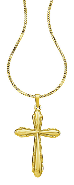 - Schlichter Kreuz-Anhänger, in Farbe  Ansicht 2