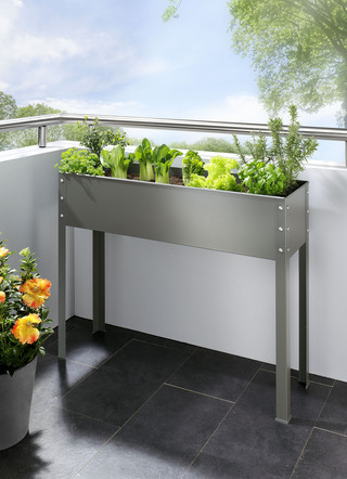 Metallhochbeet aus verzinktem und pulverbeschichtetem Stahl