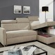 Polsterecken - Polsterecke mit Schlaffunktion und Bettkasten – Farbe BEIGE – Ansicht 3 Polsterecken - Polsterecke mit Schlaffunktion und Bettkasten, in Farbe BRAUN – Farbe BEIGE – Ansicht 3
