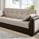 Schlafsofas - Schlafsofa Inklusive Kissen, in Farbe BRAUN-BEIGE – Farbe BRAUN-BEIGE – Ansicht 1