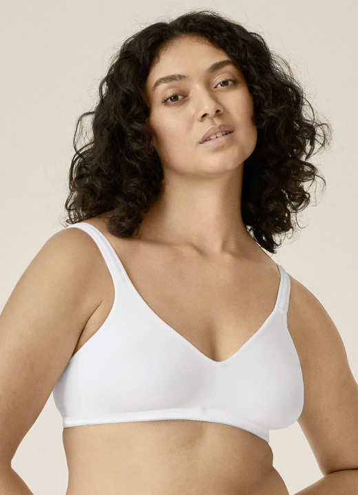 T-Shirt BH - Zweierpack Naturana BH mit Microfaser, in Größe 075 bis 100, in Cup B/C/D, in Farbe 1X PUDER, 1X WEISS Ansicht 5