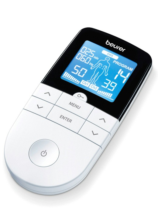 - TENS/EMS Kombigerät, in Farbe WEISS Ansicht 2