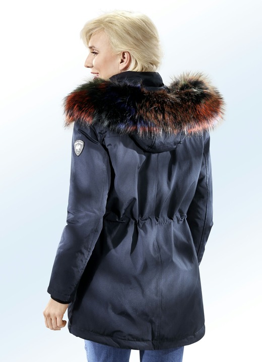 Jacken & Mäntel - Funktions-Parka mit abnehmbarer Kapuze, in Größe 036 bis 052, in Farbe NACHTBLAU Ansicht 2