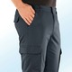 Jeans - Thermohose mit Cargotaschen in 4 Farben, in Größe 024 bis 064, in Farbe MITTELBRAUN