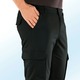 Jeans - Thermohose mit Cargotaschen in 4 Farben, in Größe 024 bis 064, in Farbe MITTELBRAUN