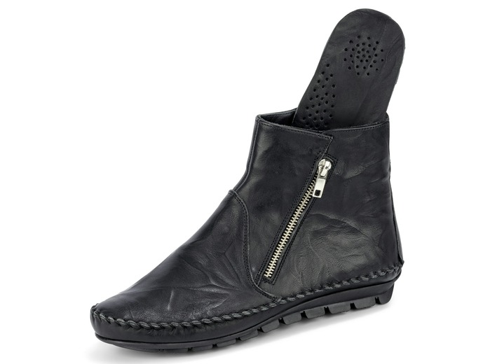 Stiefel & Stiefeletten - Gemini, bequeme Damen-Stiefeletten, Weite G, mit herausnehmbarem Fußbett Ansicht 6 Stiefel & Stiefeletten - Gemini, bequeme Damen-Stiefeletten, Weite G, mit herausnehmbarem Fußbett, in Größe 036 bis 042, in Farbe BLAU Ansicht 6