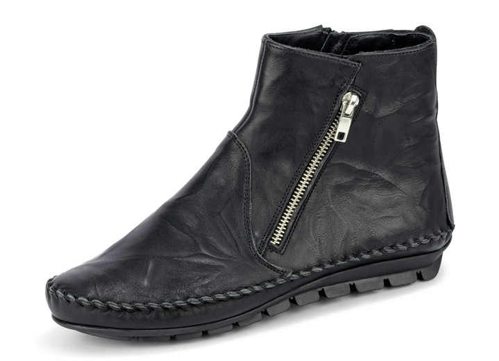 Stiefel & Stiefeletten - Gemini, bequeme Damen-Stiefeletten, Weite G, mit herausnehmbarem Fußbett Ansicht 5 Stiefel & Stiefeletten - Gemini, bequeme Damen-Stiefeletten, Weite G, mit herausnehmbarem Fußbett, in Größe 036 bis 042, in Farbe BLAU Ansicht 5