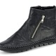 Stiefel & Stiefeletten - Gemini, bequeme Damen-Stiefeletten, Weite G, mit herausnehmbarem Fußbett – Farbe SCHWARZ – Ansicht 1 Stiefel & Stiefeletten - Gemini, bequeme Damen-Stiefeletten, Weite G, mit herausnehmbarem Fußbett, in Größe 036 bis 042, in Farbe BLAU – Farbe SCHWARZ – Ansicht 1