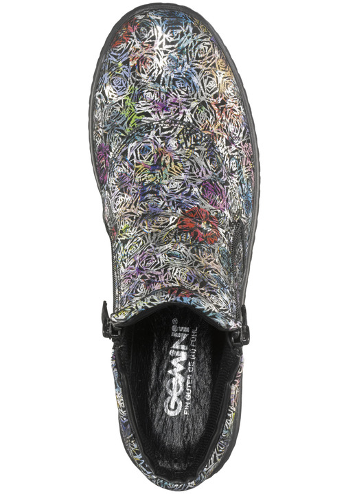 Stiefel & Stiefeletten - Gemini Stiefelette aus Rind-Nappaleder, in Größe 036 bis 042, in Farbe SCHWARZ-BUNT Ansicht 3