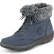 Stiefel & Stiefeletten - Waldläufer Schnür-Stiefelette mit kuscheligem Webpelzkragen, in Größe 3 1/2 bis 8, in Farbe JEANSBLAU – Farbe JEANSBLAU – Ansicht 1