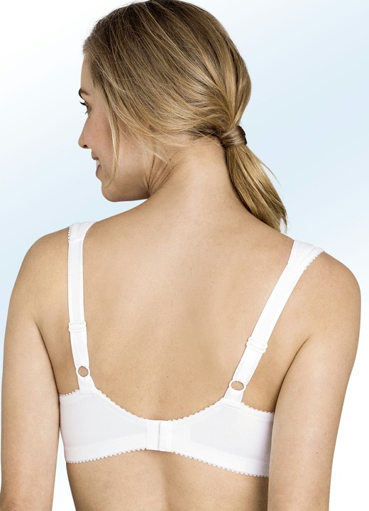 Soft-BH - Miss Mary BH mit Baumwolle, in Größe 080 bis 115, in Cup B, in Farbe WEISS Ansicht 2