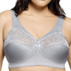 Soft-BH - Glamorise Stütz-BH mit Spitze – Farbe SILBERGRAU Soft-BH - Glamorise Stütz-BH mit Spitze, in Größe 080 bis 130, in Cup H, in Farbe PETROL