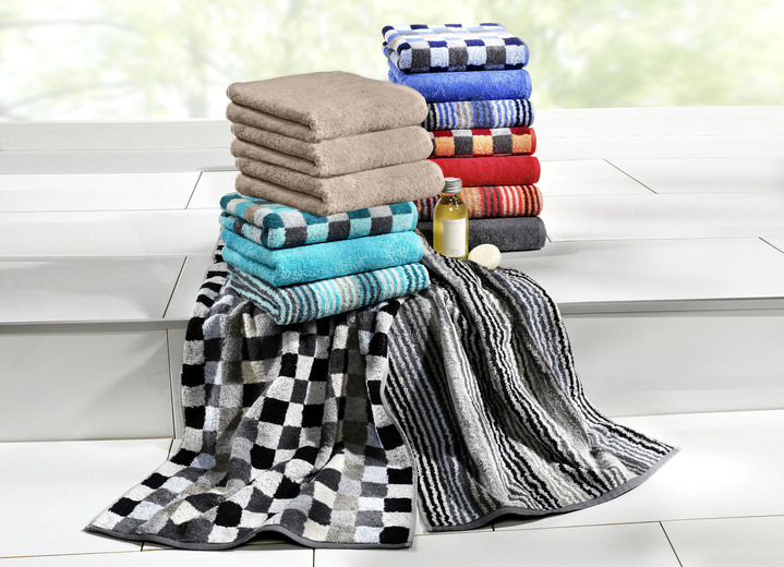 Handtücher - Walkfrottier-Serie aus reiner Baumwolle Ansicht 3 Handtücher - Walkfrottier-Serie aus reiner Baumwolle, in Größe 200 (1 Handtuch, 50/100 cm) bis 204 (Duschtuch, 70/140 cm), in Farbe ANTHRAZIT UNI Ansicht 3