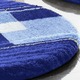 Badgarnituren - Badgarnitur mit rutschhemmender Rückseite – Farbe SAPHIR – Ansicht 6 Badgarnituren - Badgarnitur mit rutschhemmender Rückseite, in Größe 100 (Vorleger halbrund, 50/ 80 cm) bis 112 (WC-Deckelbezug, 47/ 50 cm), in Farbe SAPHIR – Farbe SAPHIR – Ansicht 6