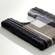 Badgarnituren - Badgarnitur mit rutschhemmender Rückseite – Farbe ANTHRAZIT – Ansicht 1 Badgarnituren - Badgarnitur mit rutschhemmender Rückseite, in Größe 100 (Vorleger halbrund, 50/ 80 cm) bis 112 (WC-Deckelbezug, 47/ 50 cm), in Farbe SAPHIR – Farbe ANTHRAZIT – Ansicht 1