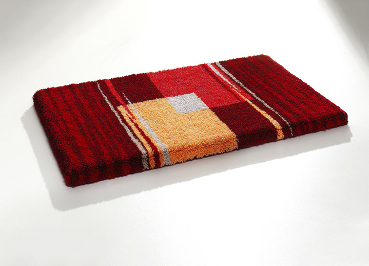 Badgarnituren - Badgarnitur mit rutschhemmender Rückseite Ansicht 7 Badgarnituren - Badgarnitur mit rutschhemmender Rückseite, in Größe 100 (Vorleger halbrund, 50/ 80 cm) bis 112 (WC-Deckelbezug, 47/ 50 cm), in Farbe SAPHIR Ansicht 7