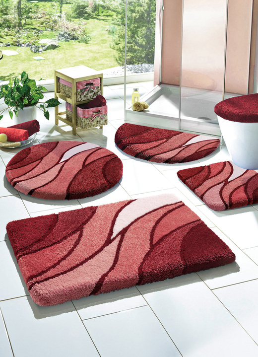 Badgarnituren - Kleine Wolke Badgarnitur in Table Tuft Qualität, in Größe 100 (Vorleger halbrund, 50/ 80 cm) bis 112 (WC-Deckelbezug, 47/ 50 cm), in Farbe BLAU Ansicht 18