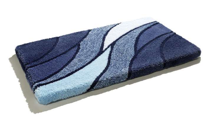 Badgarnituren - Kleine Wolke Badgarnitur in Table Tuft Qualität, in Größe 100 (Vorleger halbrund, 50/ 80 cm) bis 112 (WC-Deckelbezug, 47/ 50 cm), in Farbe BLAU Ansicht 1