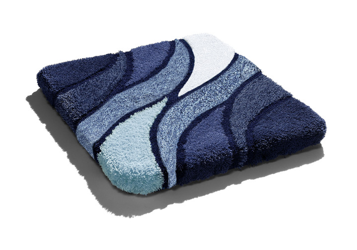 Badgarnituren - Kleine Wolke Badgarnitur in Table Tuft Qualität, in Größe 100 (Vorleger halbrund, 50/ 80 cm) bis 112 (WC-Deckelbezug, 47/ 50 cm), in Farbe BLAU Ansicht 1