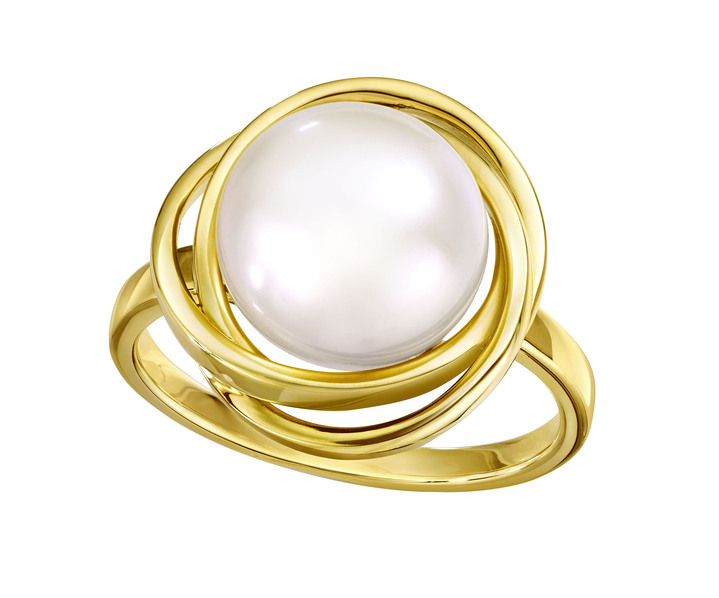 Ringe - Damenring mit Zuchtperlenbouton Ansicht 2 Ringe - Damenring mit Zuchtperlenbouton, in Größe 160 bis 220, in Farbe  Ansicht 2
