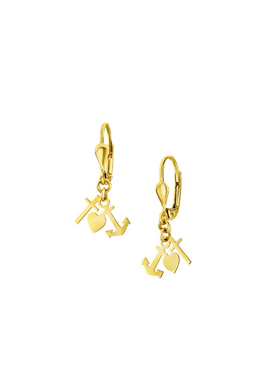 Ohrschmuck - Ohrringe Glaube, Liebe, Hoffnung Ansicht 2 Ohrschmuck - Ohrringe Glaube, Liebe, Hoffnung, in Farbe  Ansicht 2