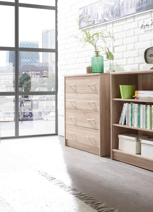 Möbel - Kombifreundlichen Kommode mit 4 Schubladen, in Farbe BUCHE Ansicht 2