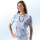 Shirts - Shirt mit Alloverdruck – Farbe TÜRKIS-MULTICOLOR Shirts - Shirt mit Alloverdruck, in Größe 038 bis 054, in Farbe TÜRKIS-MULTICOLOR