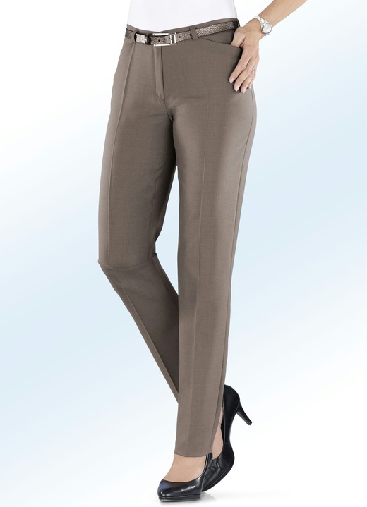 Hosen - Hose mit Stretchbund Ansicht 2 Hosen - Hose mit Stretchbund, in Größe 018 bis 245, in Farbe RAUCHBLAU MEL. Ansicht 2