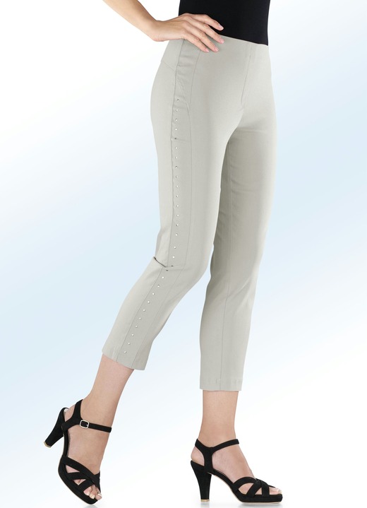 Hosen - 7/8-Hose mit Plättchenzier, in Größe 018 bis 054, in Farbe MARINE Ansicht 4