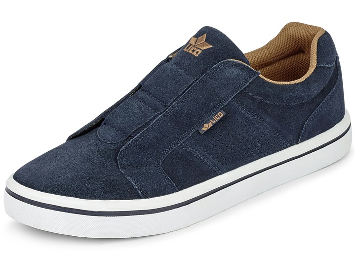 Slipper & Schnürschuhe - Stilvolle Herren-Slipper, mit Gummizug, in Größe 040 bis 046, in Farbe MARINE