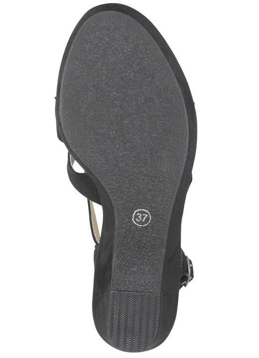 Sandaletten & Pantoletten - Andrea Conti, modische Damen-Sandaletten, mit verstellbarem Fersenriemchen, in Größe 035 bis 041, in Farbe MARINE Ansicht 4