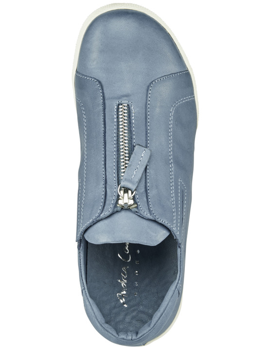 Slipper & Schnürschuhe - Andrea Conti Slipper mit praktischem Reißverschluss, in Größe 036 bis 039, in Farbe BLEU Ansicht 3