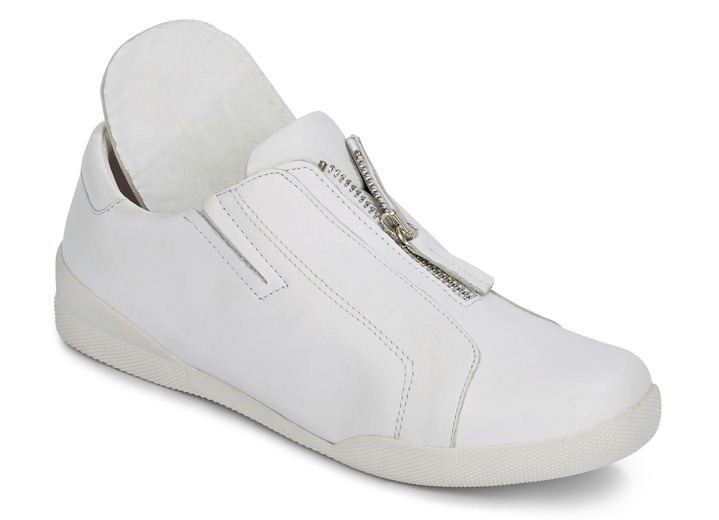 Slipper & Schnürschuhe - Andrea Conti Slipper mit praktischem Reißverschluss, in Größe 036 bis 039, in Farbe BLEU Ansicht 6